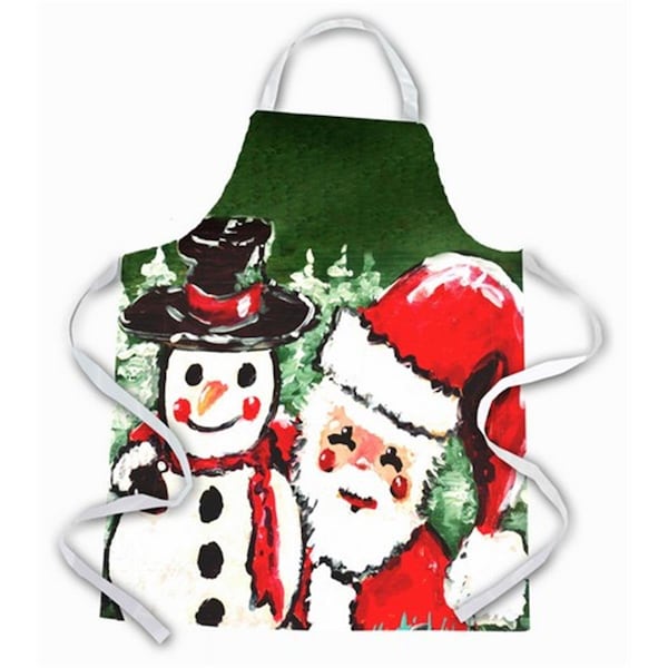 Carolines Treasures Crab Blue on Red, Sr Apron MW1116APRON - main